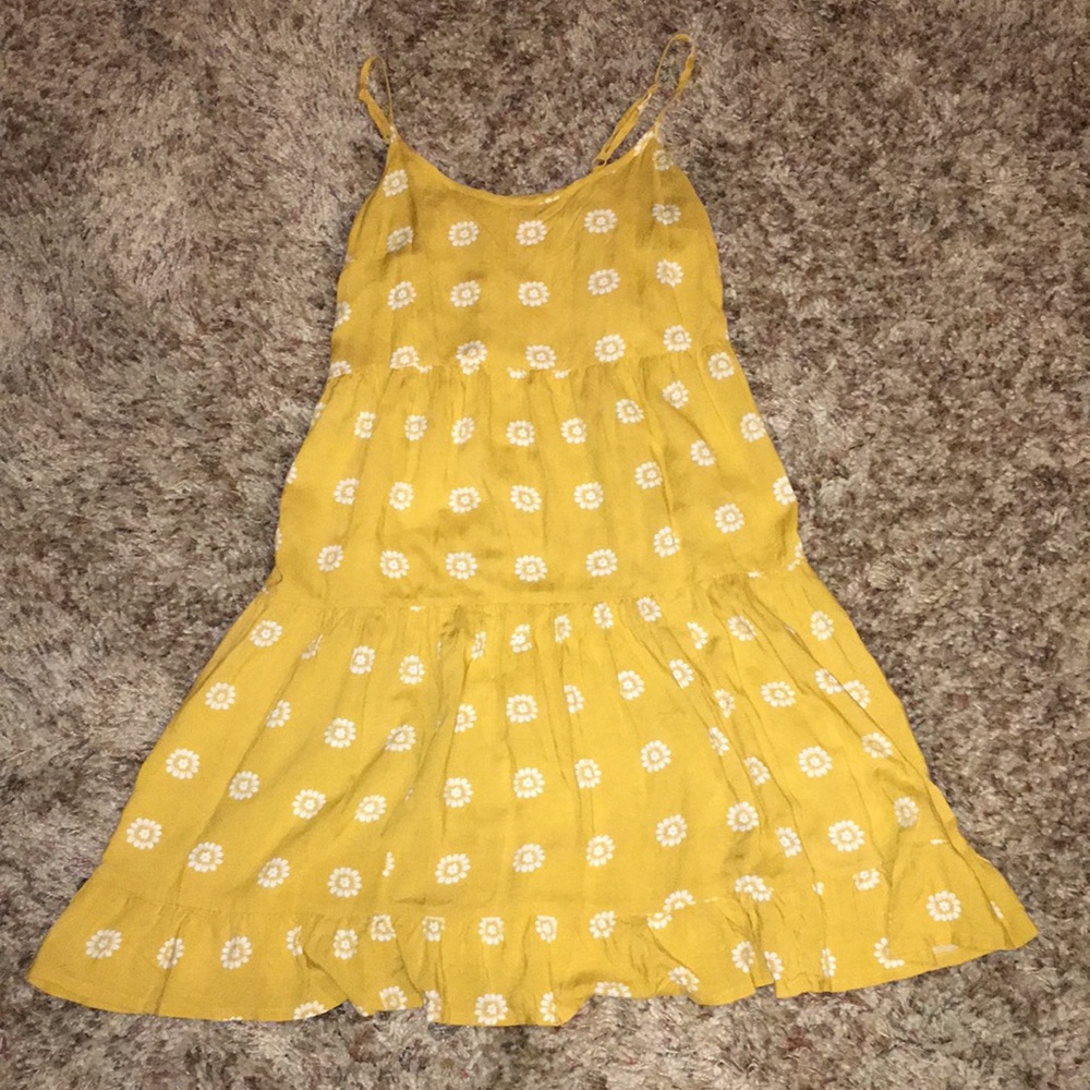 Mossimo & Supply Co. yellow flower swing dress